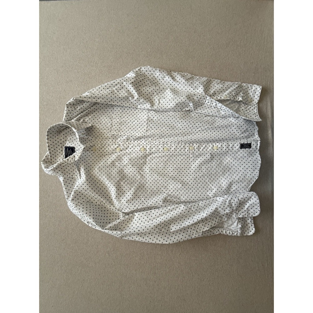 abercrombie fitch stretch Men's Button Up Long Sleeve Shirt W Color White W V do